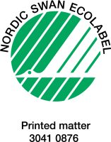 Nordic Swan Ecolabel: 3041 0876.