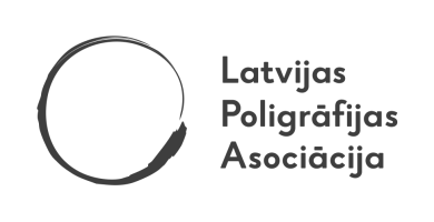 Latvijas Poligrāfijas Asociācija logo.